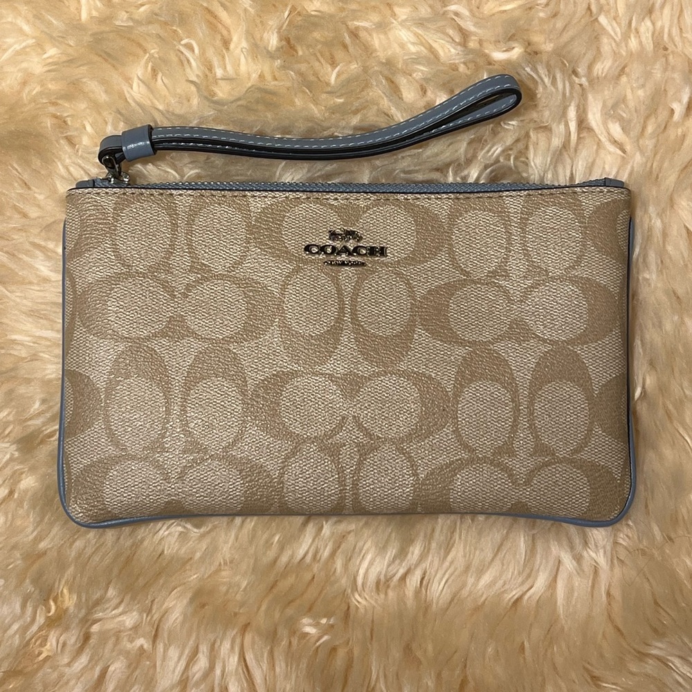 Coach Monogram Wristlet